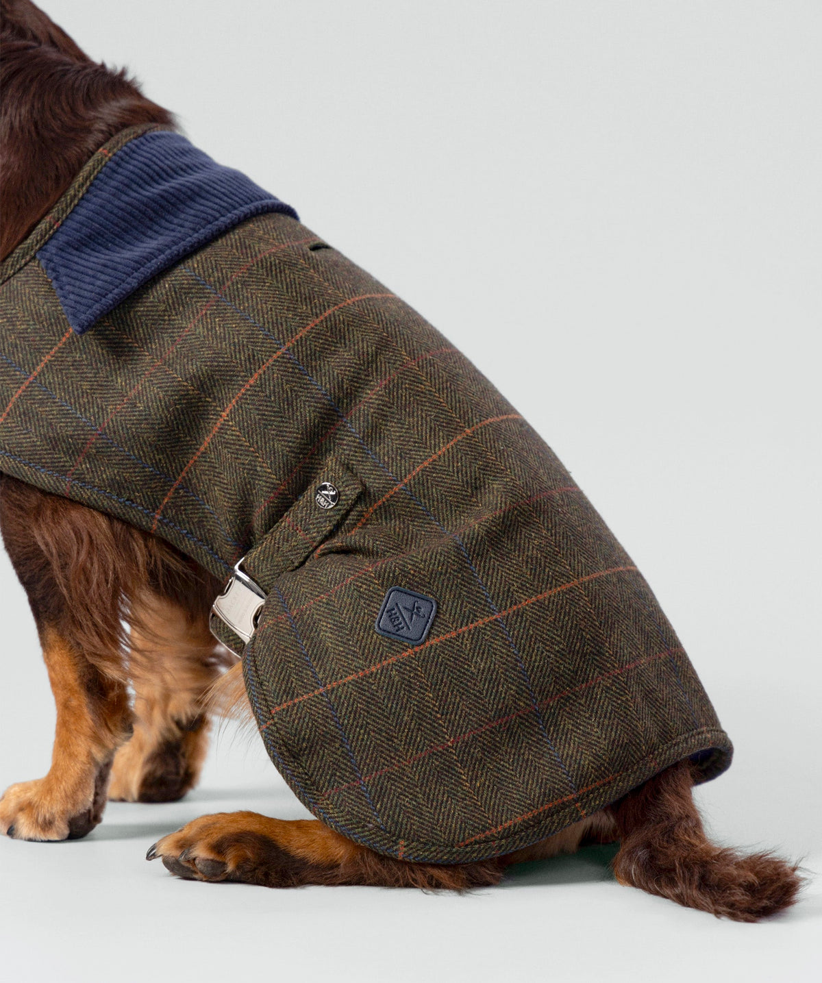 Chaqueta de tweed verde