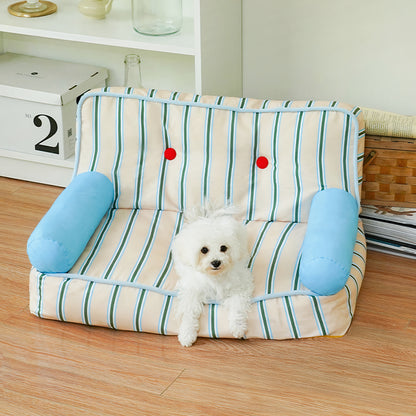 Sofa stripes white