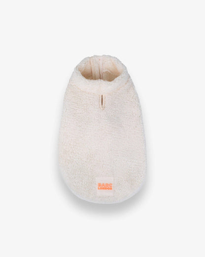 Cream Sherpa Fleece Dog Vest - Chaleco