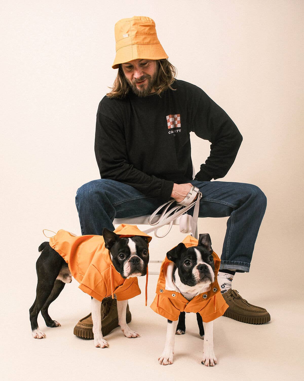 Orange Dog Raincoat - impermeável
