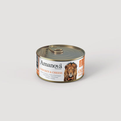 Amanova 02 Chicken with Cheese, 100% natural snack for cats