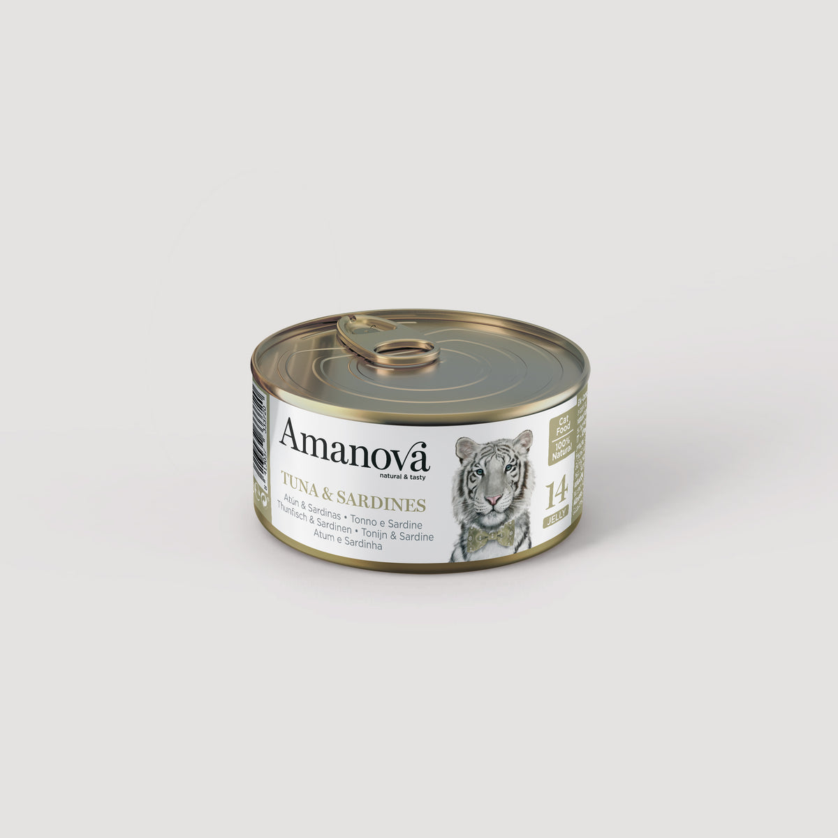 Amanova 14 Tuna & Sardines, 100% natural snack for cats