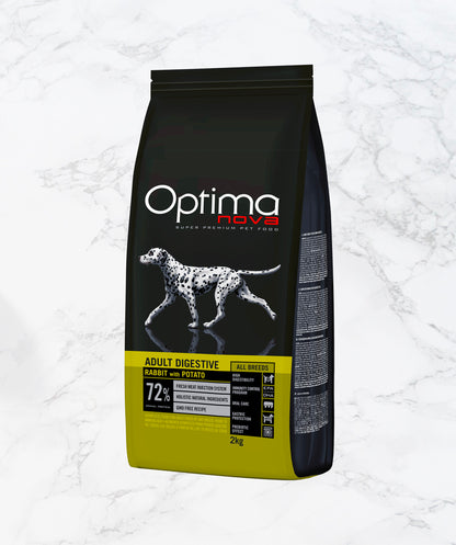 Optimanova Adult Digestive Rabbit and Potato for dogs