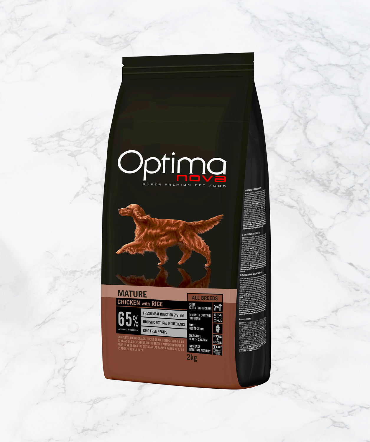 Optimanova Adult Mature Pollo e Riso per cani adulti maturi