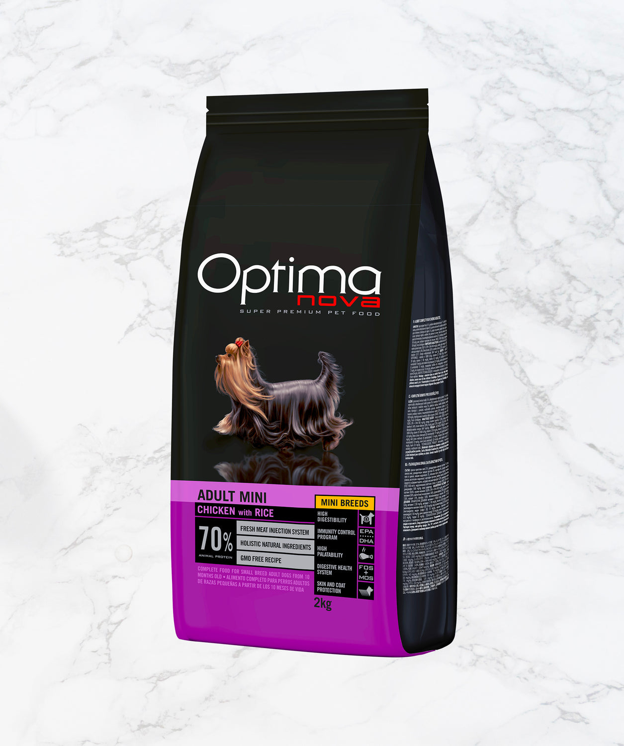 Optimanova Adult Mini Pollo e Riso per cani di taglia piccola