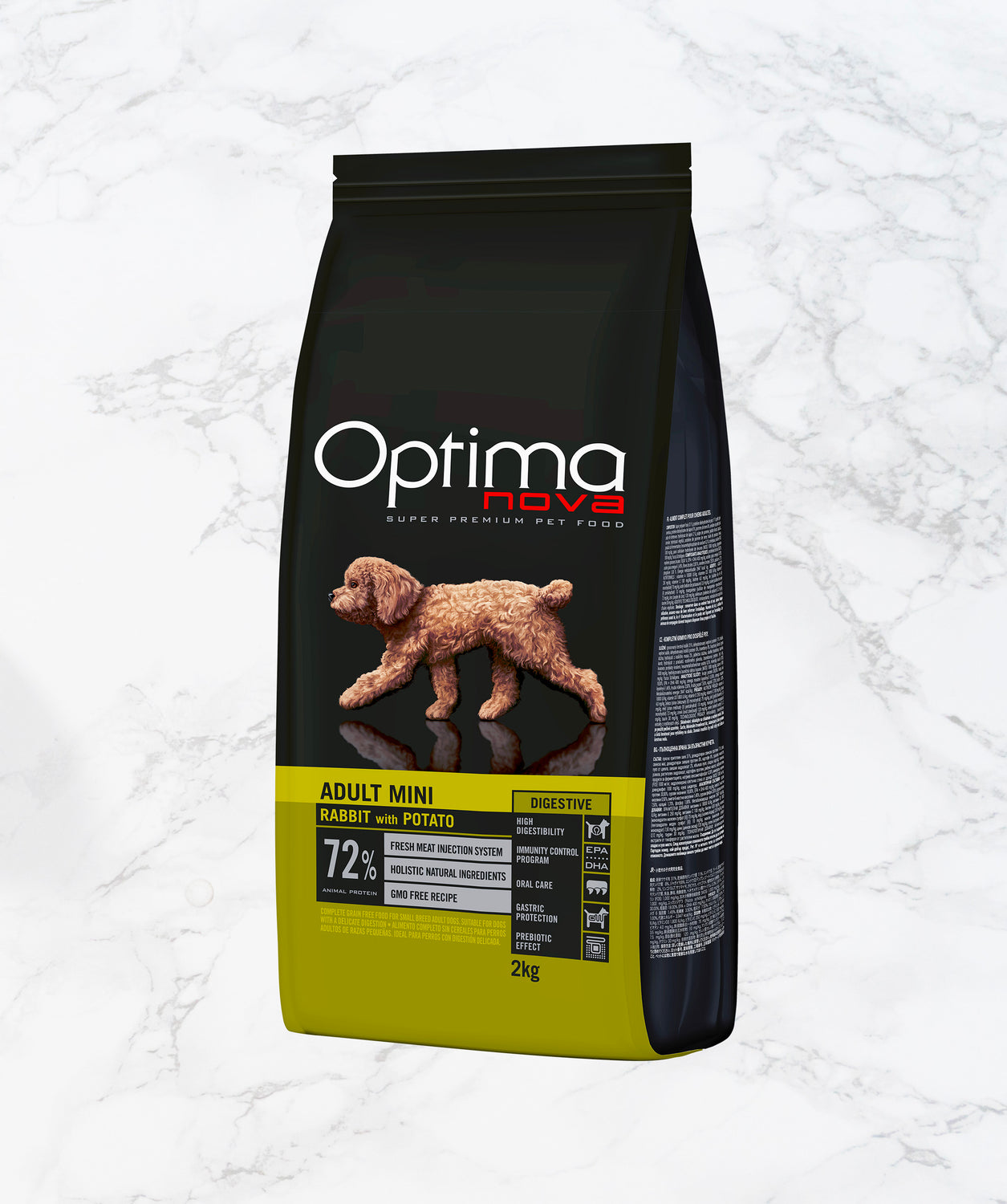 Optimanova Adult Mini Digestive Rabbit and Potato for small dogs