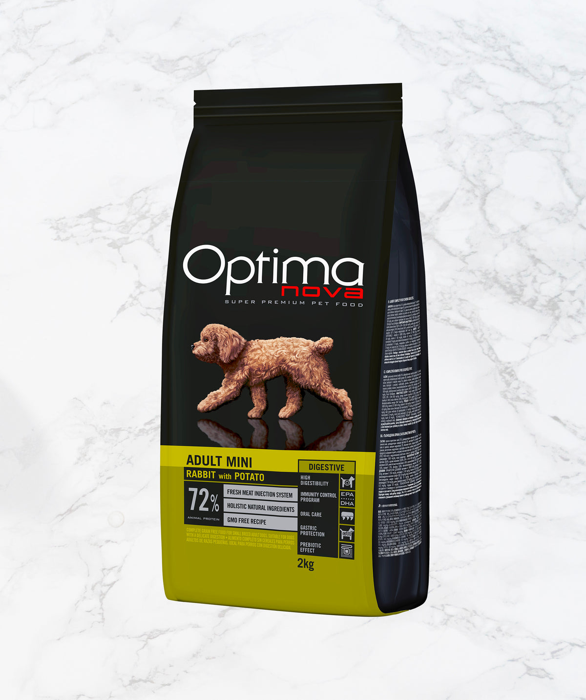 Optimanova Adult Mini Digestive Rabbit and Potato for small dogs