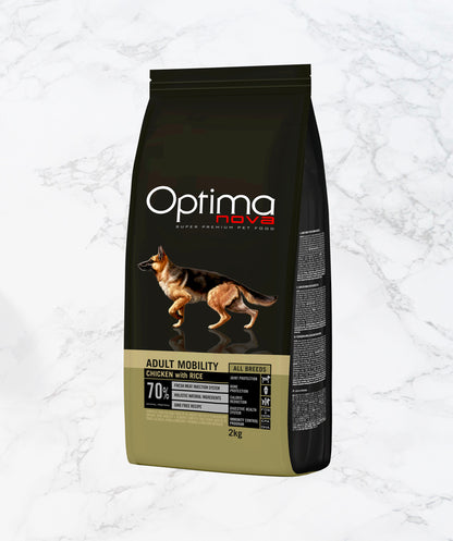 Optimanova Adult Mobility Chicken and Rice with omega-3 for dogs