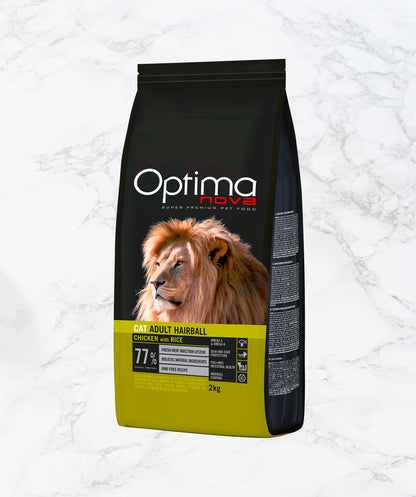 Optimanova Cat Hairball chicken and rice for cats