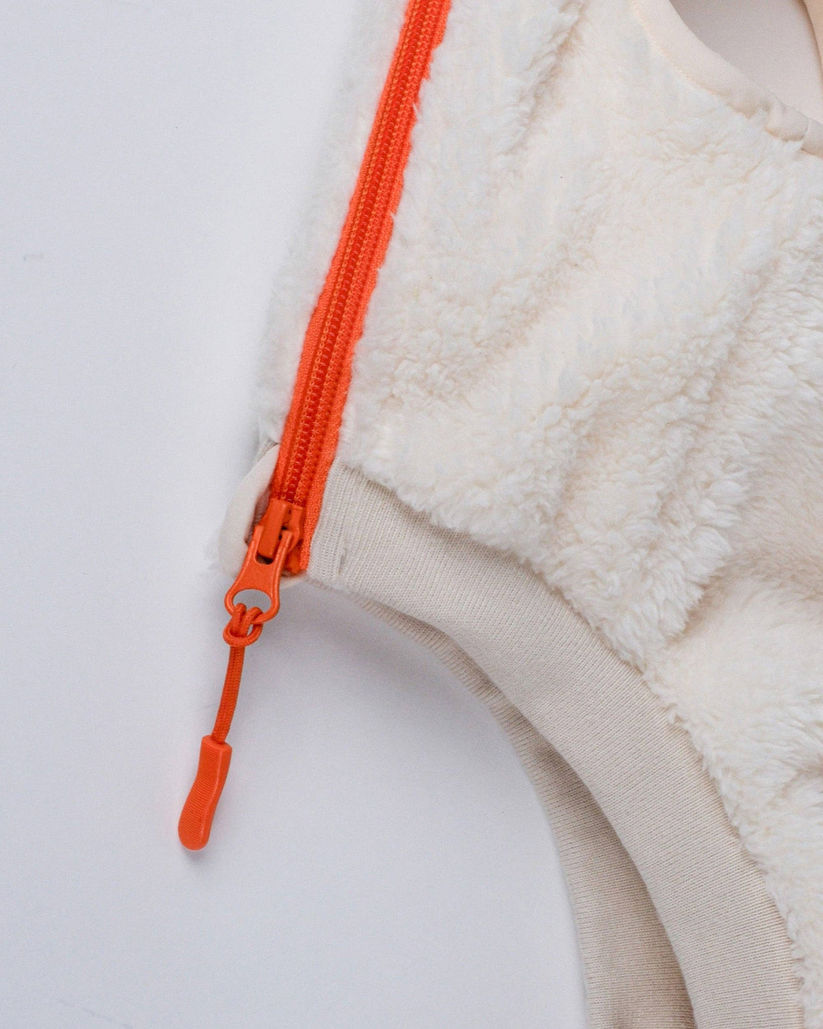 Cream Sherpa Fleece Dog Vest - Chaleco