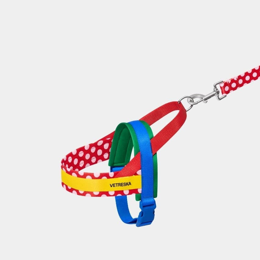 Chroma Pet Harness & Leash Set Red - peitoral e trela