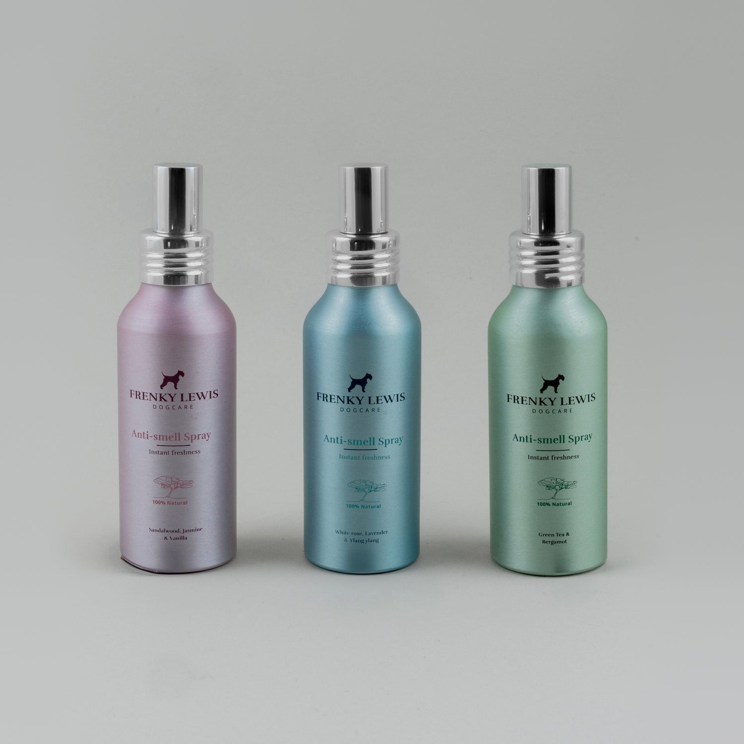 Spray Anti Odor de Frenky Lewis en envase pulverizador con nueces de lavado