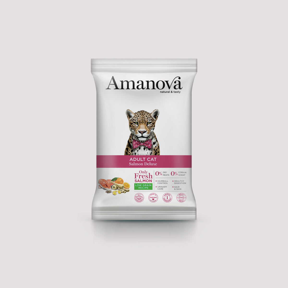 Amanova Adult Cat Salmon Deluxe sample for adult cats