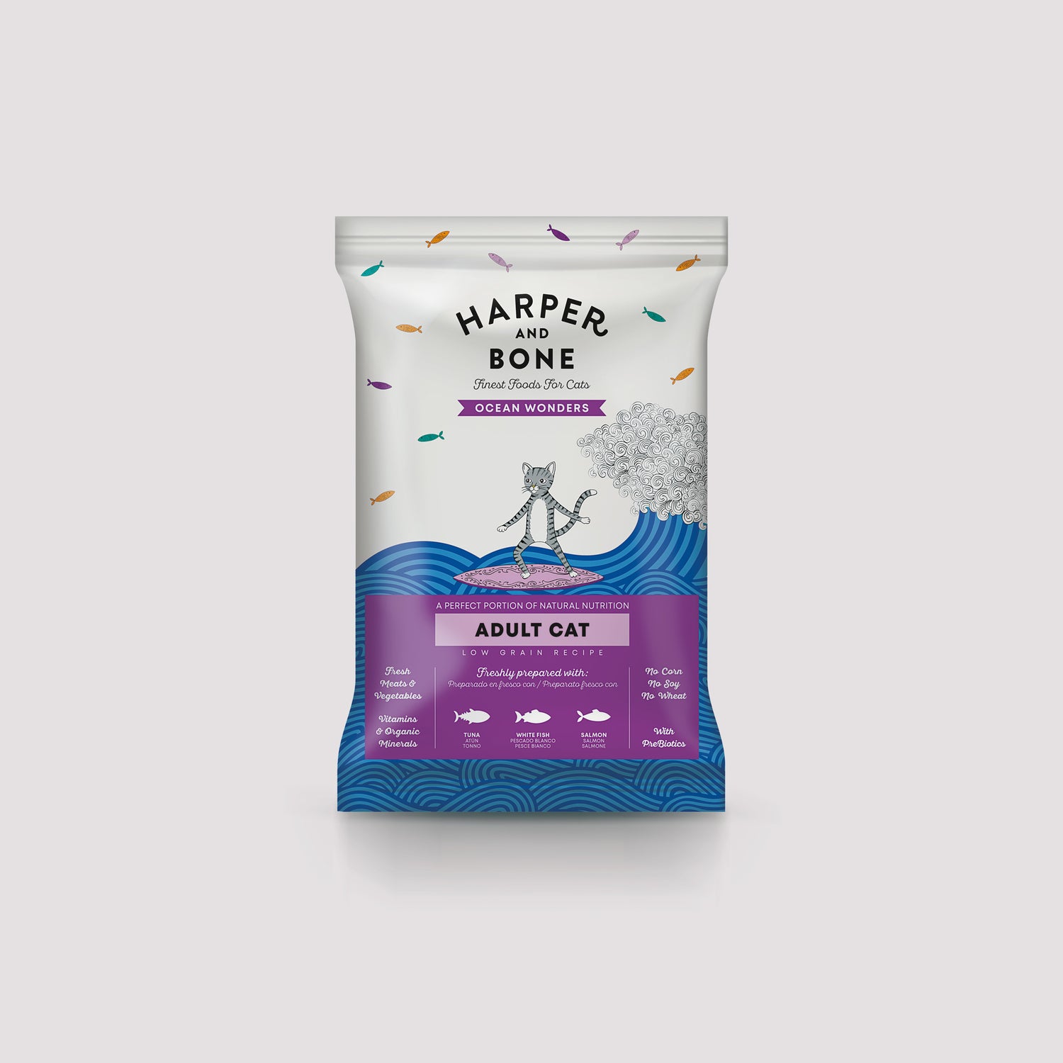Harper & Bone Adult Cat Ocean Wonders proefverpakking 70g