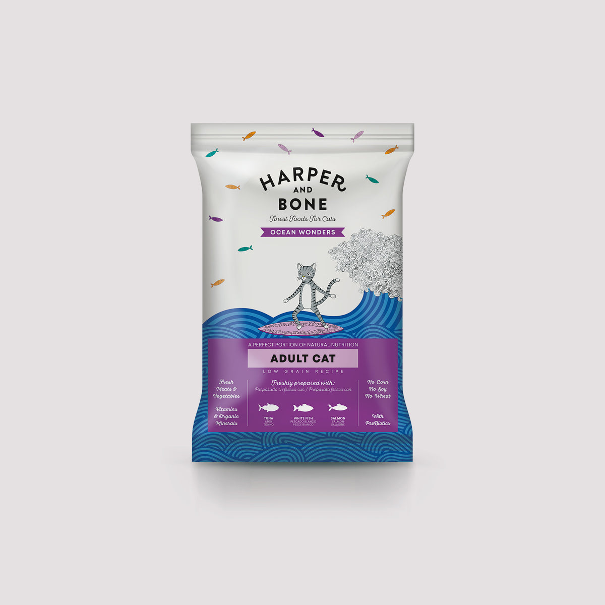 Harper & Bone Adult Cat Ocean Wonders proefverpakking 70g