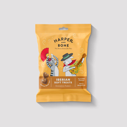 Iberian soft Treats Harper & Bone Huhn und Truthahn für Hunde