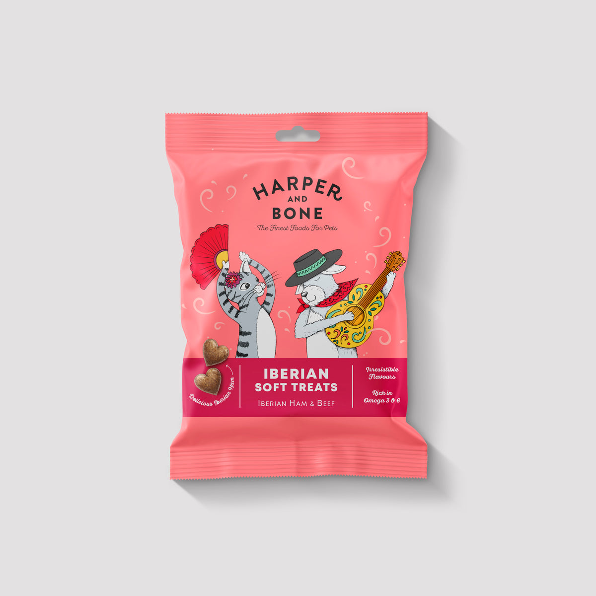 Iberian soft Treats Harper & Bone sabor ternera para perros