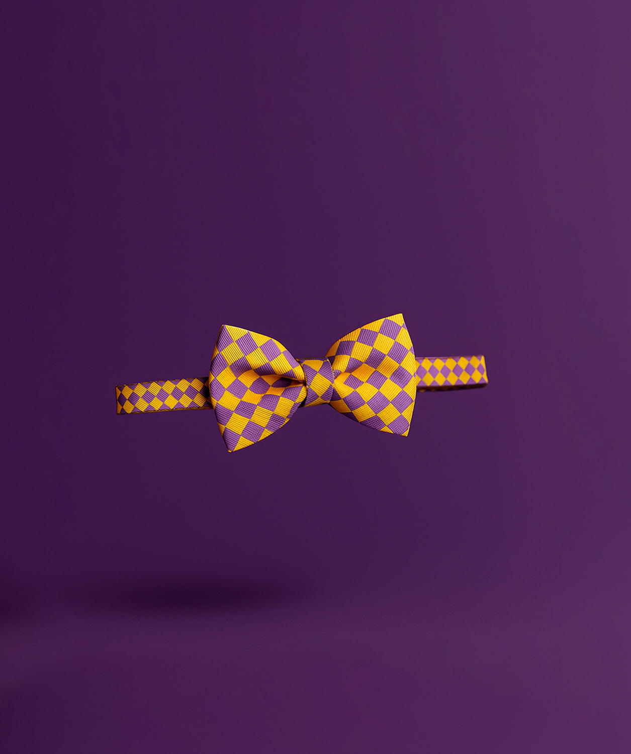 Akcesoria Bow Tie marki Zeze dla kotów z wzorem w kratę w żywych kolorach