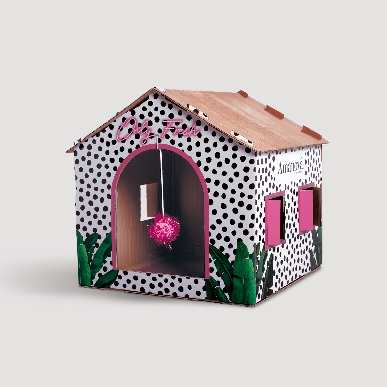Amanova cat house cardboard easy assembly