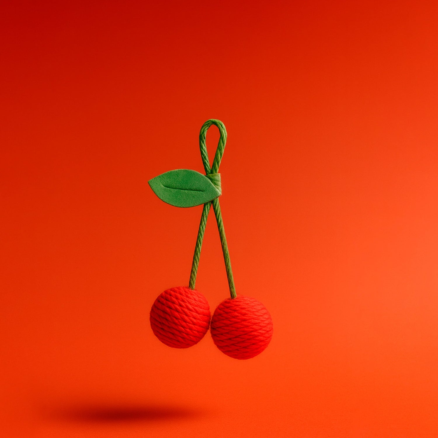 Cherry Ball toy Zeze for cats joined cherry-shaped