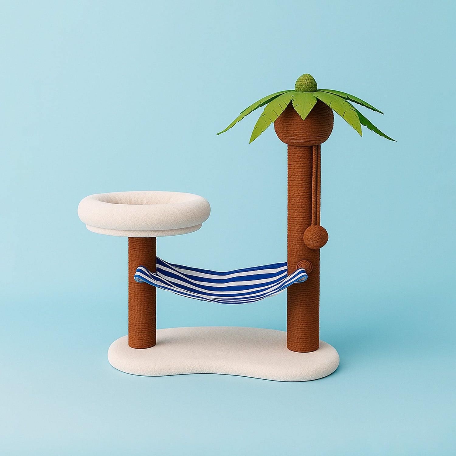 Zeze Palm Tree Island kattenboom met palmendesign voor ontspanning