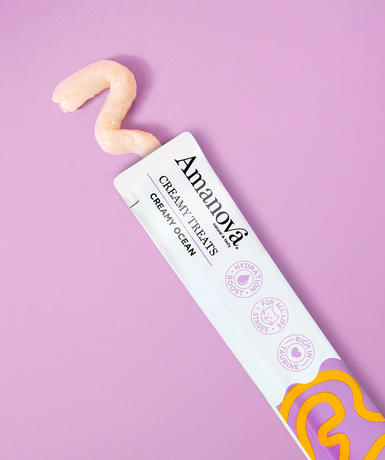 Creamy Treat Creamy Ocean Amanova cat snack with irresistible aroma