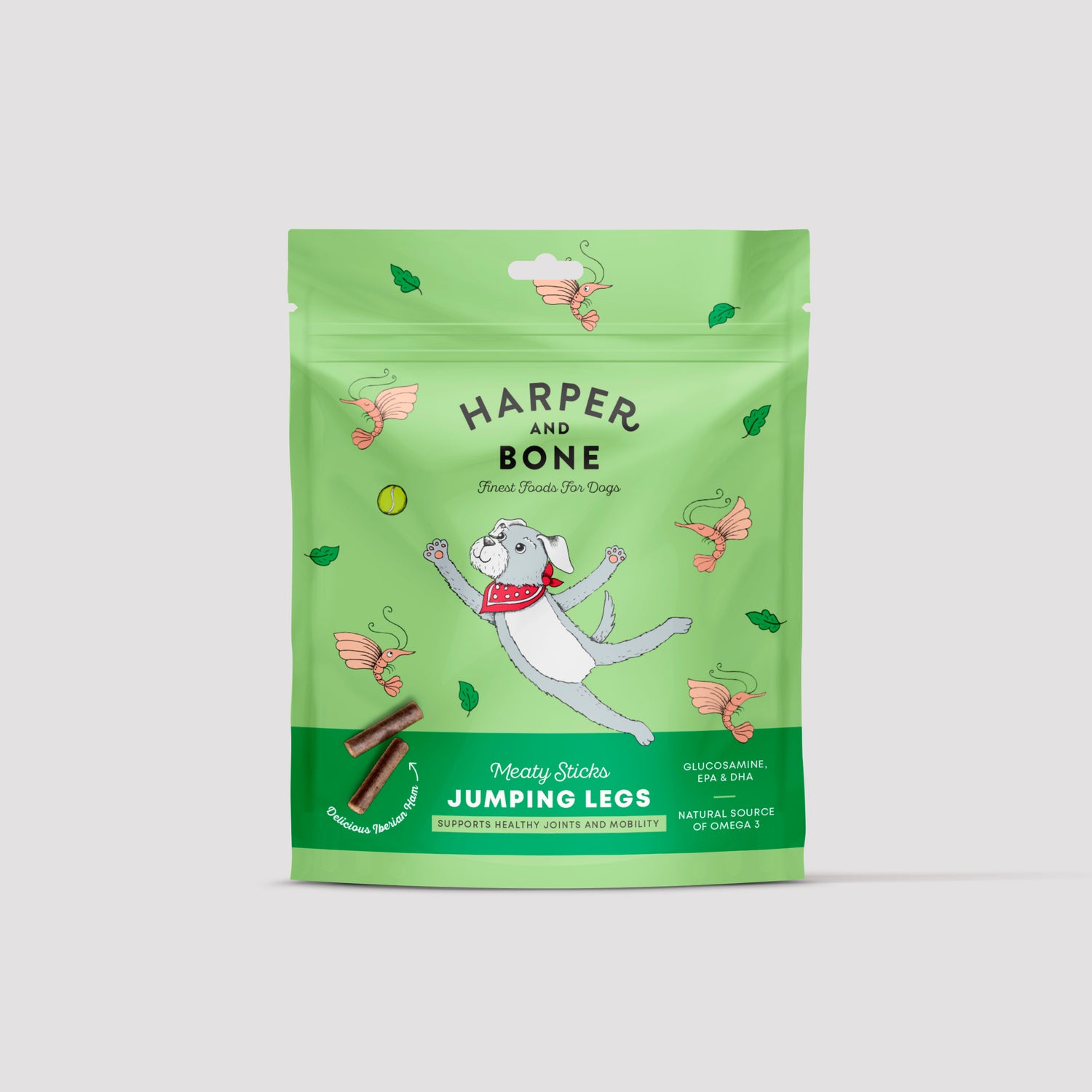 Jumping legs snacks Harper & Bone for dogs natural