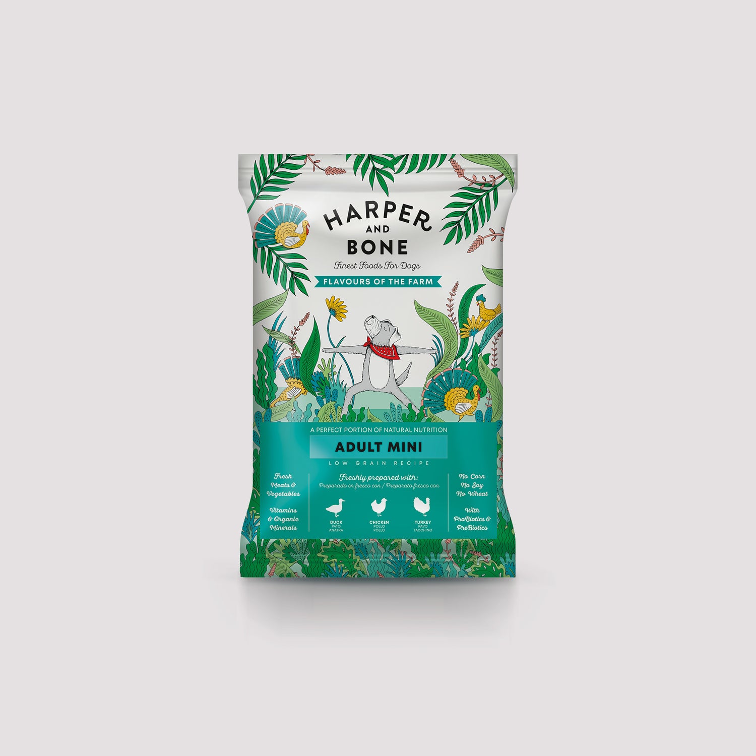 Harper & Bone Adult Mini Flavours of the farm proefverpakking 100g
