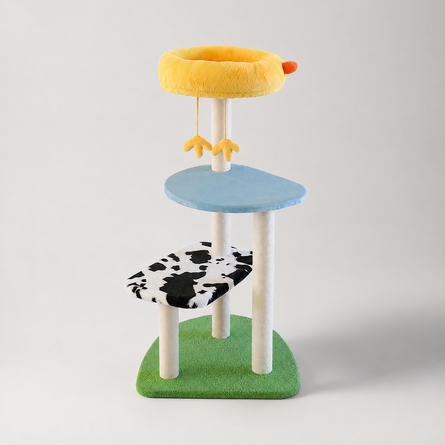 Zeze Farm Chicken tree yellow nest chick-shaped for cats