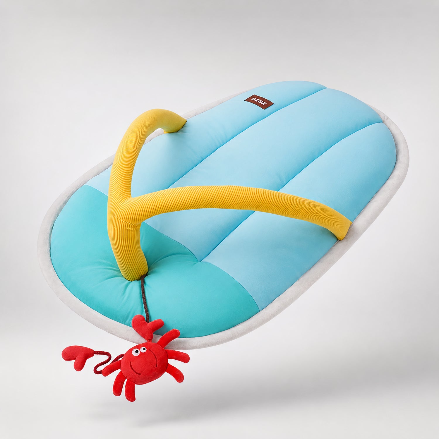 Zeze FlipFlop cooling bed with soft fabric in pastel tones