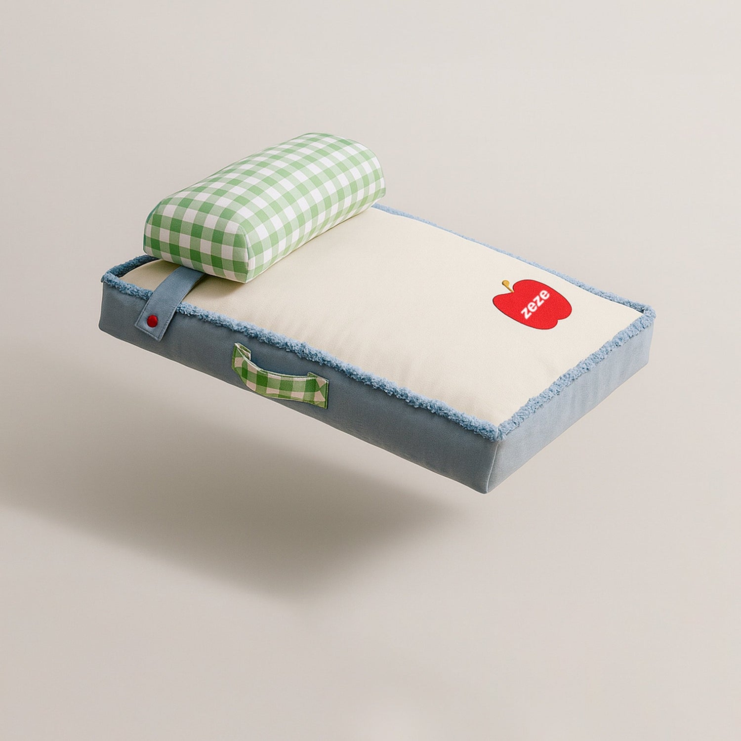 Zeze Luxe Pillow bed for pets in high quality denim