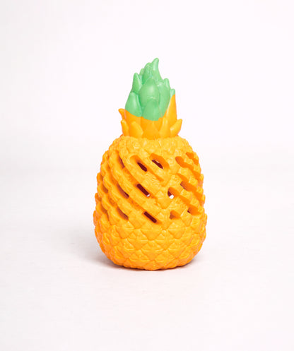Giocattolo Piña Pup Onlyfresh per cani, forma di ananas giallo resistente