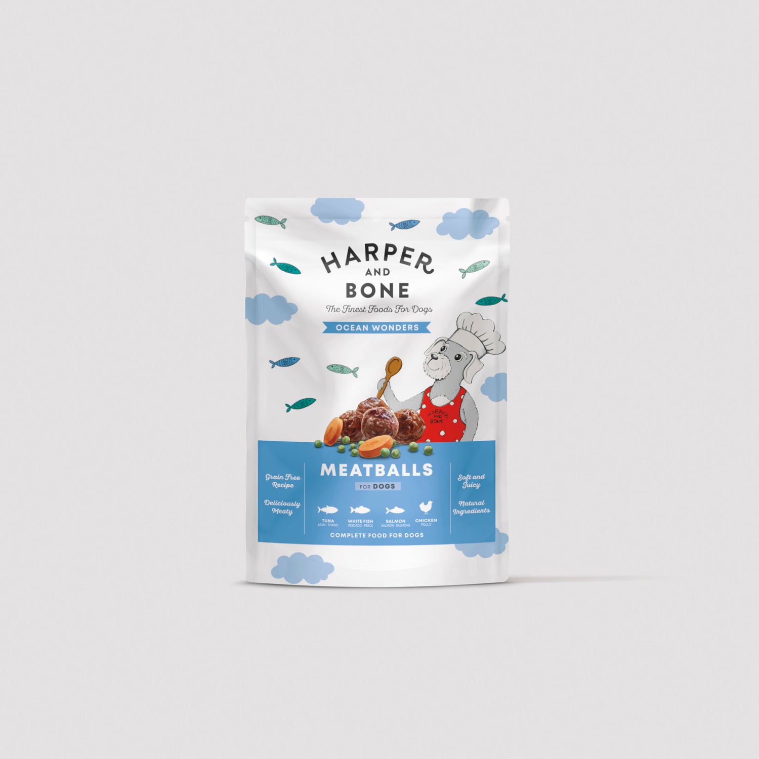 Harper & Bone Ocean Wonders dog meatballs nutritional supplement