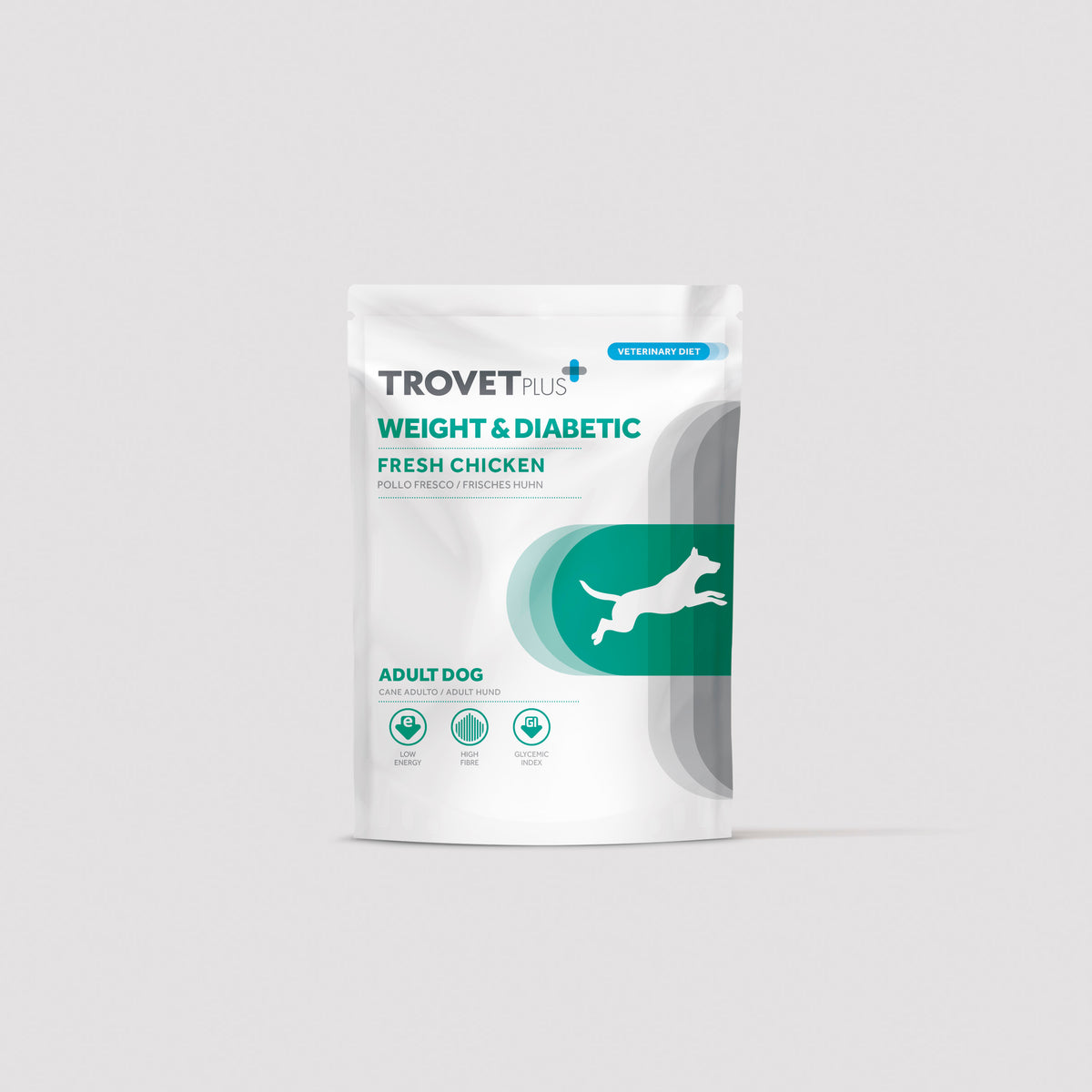 Lata Trovetplus Weight & Diabetic para perros adultos con sobrepeso