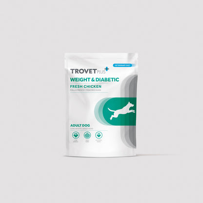 Lata Trovetplus Weight & Diabetic para perros adultos con sobrepeso