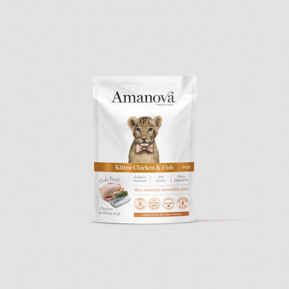 Lata de comida húmeda Amanova P09 Kitten sin cereales para gatitos