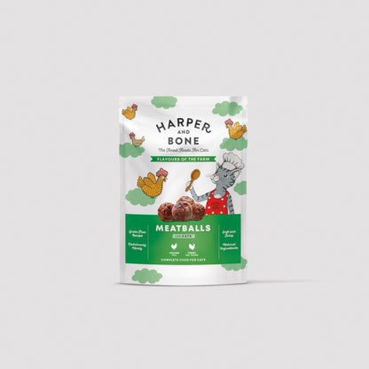 Harper & Bone Flavours of the Farm cat meatballs product box