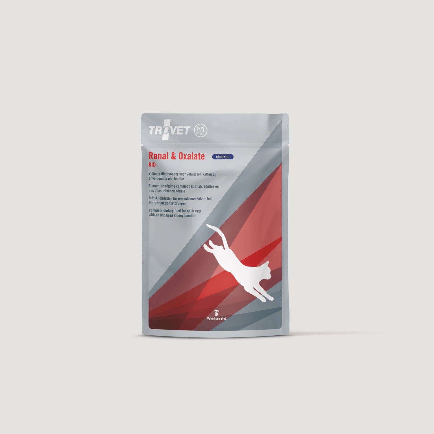 Trovet Renal & Oxalate kibble pouch with chicken for cats