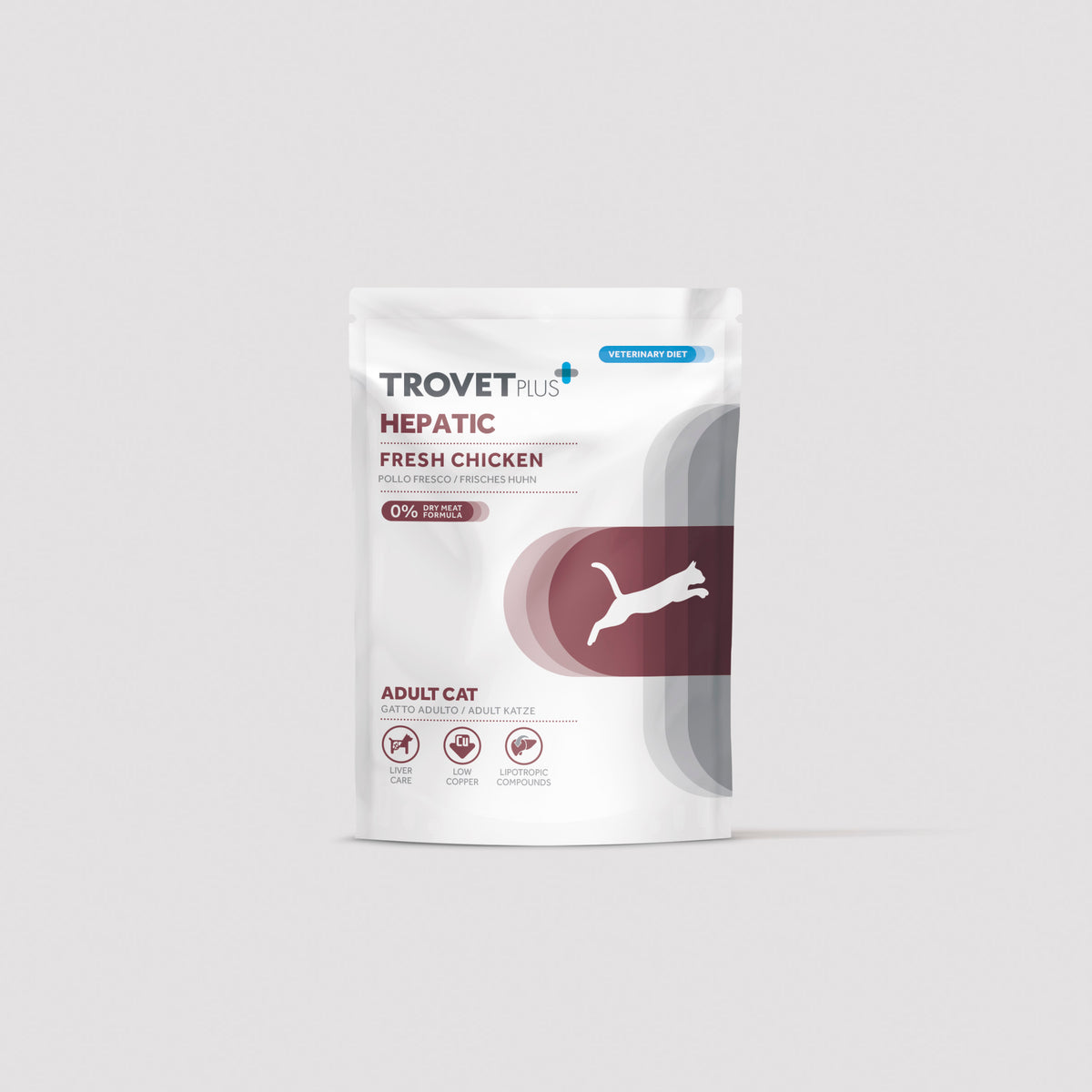 Trovetplus Hepatic, aliment diététique humide pour chats adultes