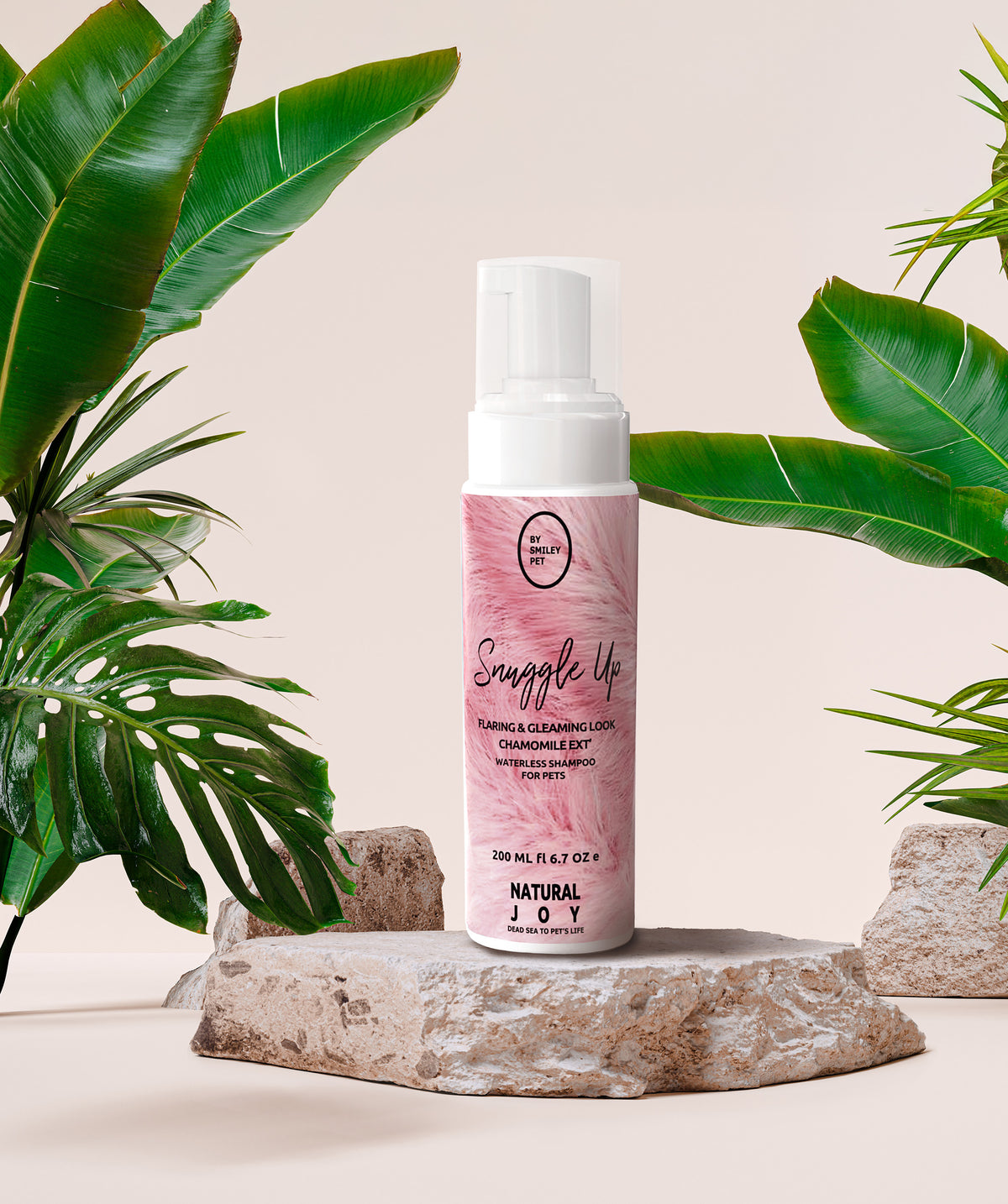 Shampoo secco Snuggle Up Smiley pet con minerali Mar Morto