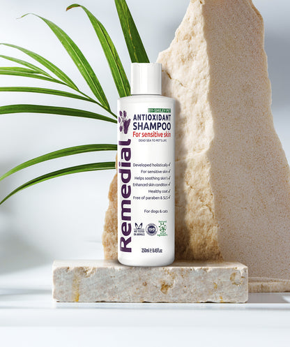 Bottiglia shampoo antiossidante Smiley pet per pelli sensibili animali