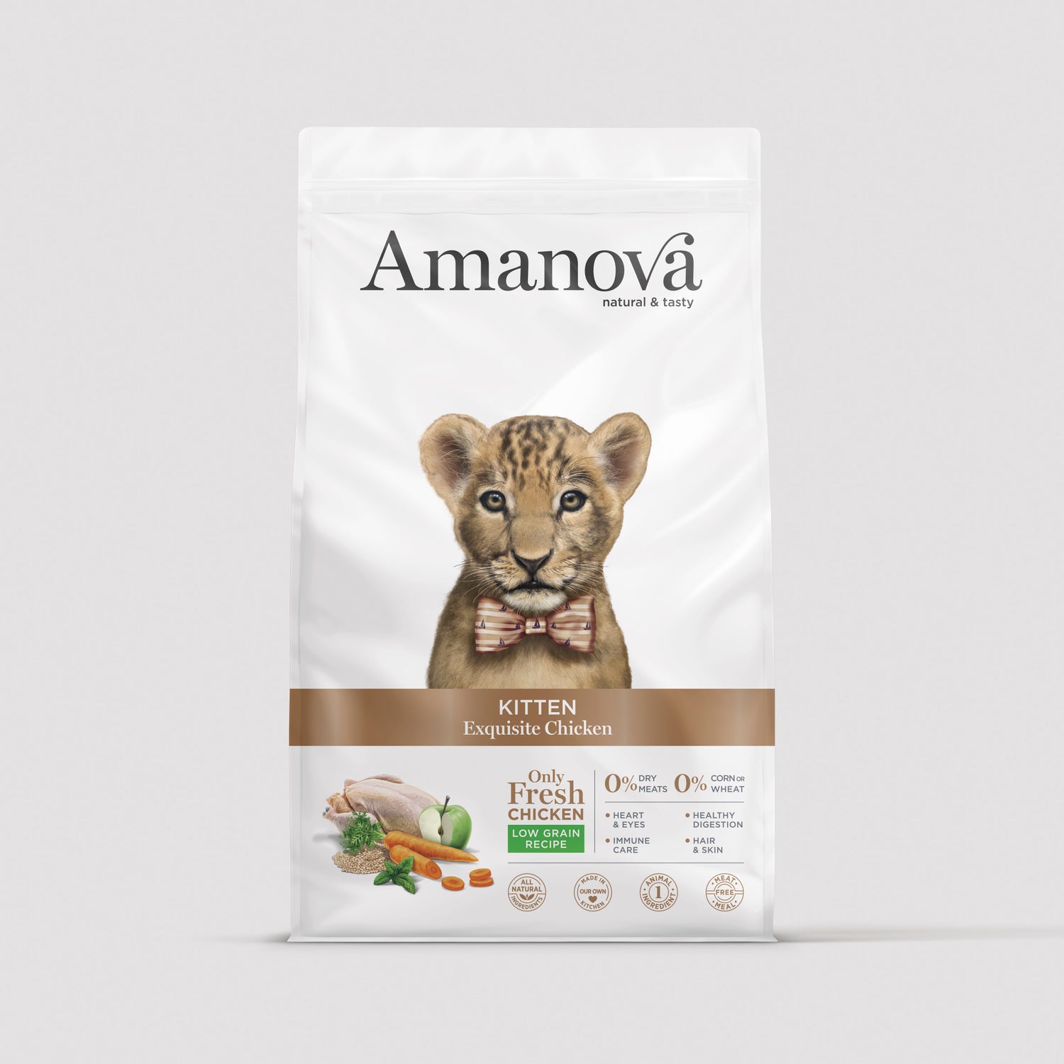 Crocchette Amanova Kitten Exquisite Chicken per gattini in sacco