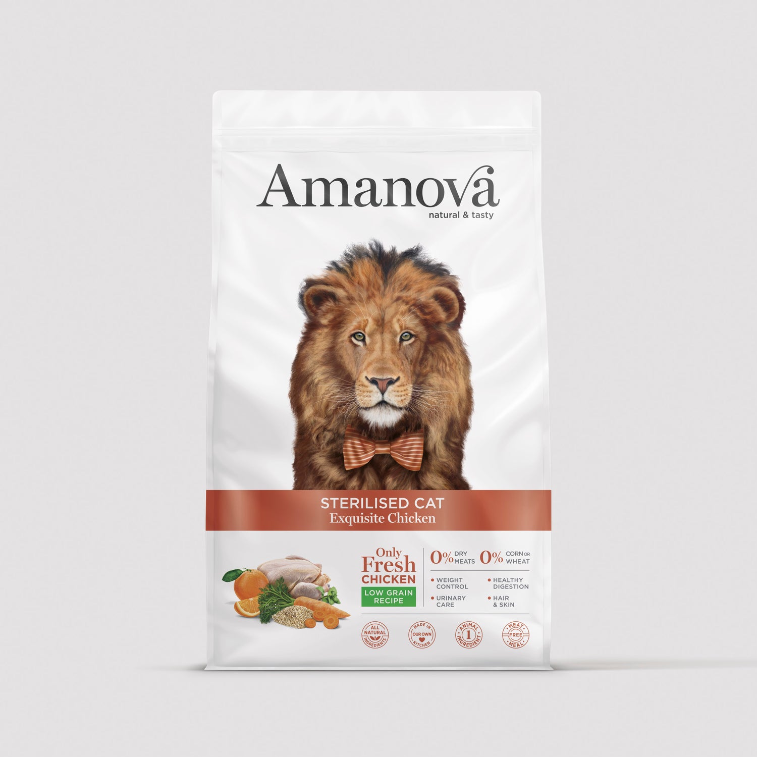 Bolsa de pienso Amanova Sterilised Cat Exquisite Chicken para gatos esterilizados