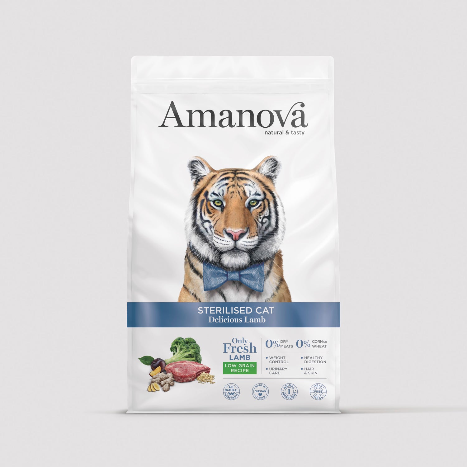 Amanova Sterilised Delicious Lamb with lamb for sterilised cats