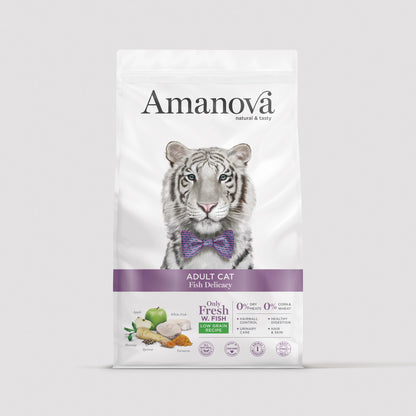 Amanova Adult Cat Fish Delicacy with fish for adult cats