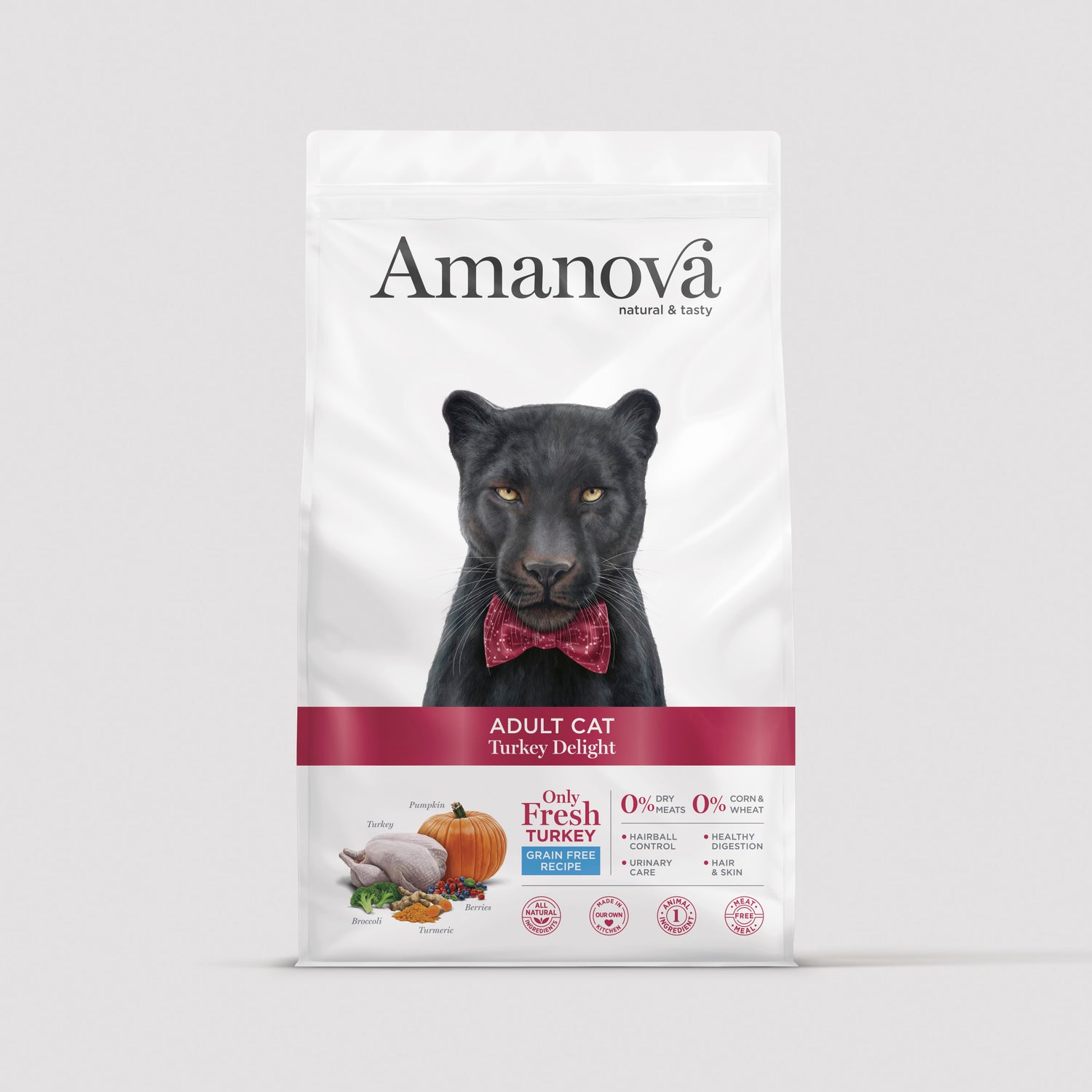 Amanova Adult Cat Turkey Delight bez zbóż z indykiem dla kotów