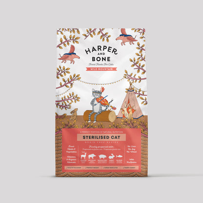 Harper & Bone Sterilised Cat Wild Mountain dry food for neutered cats
