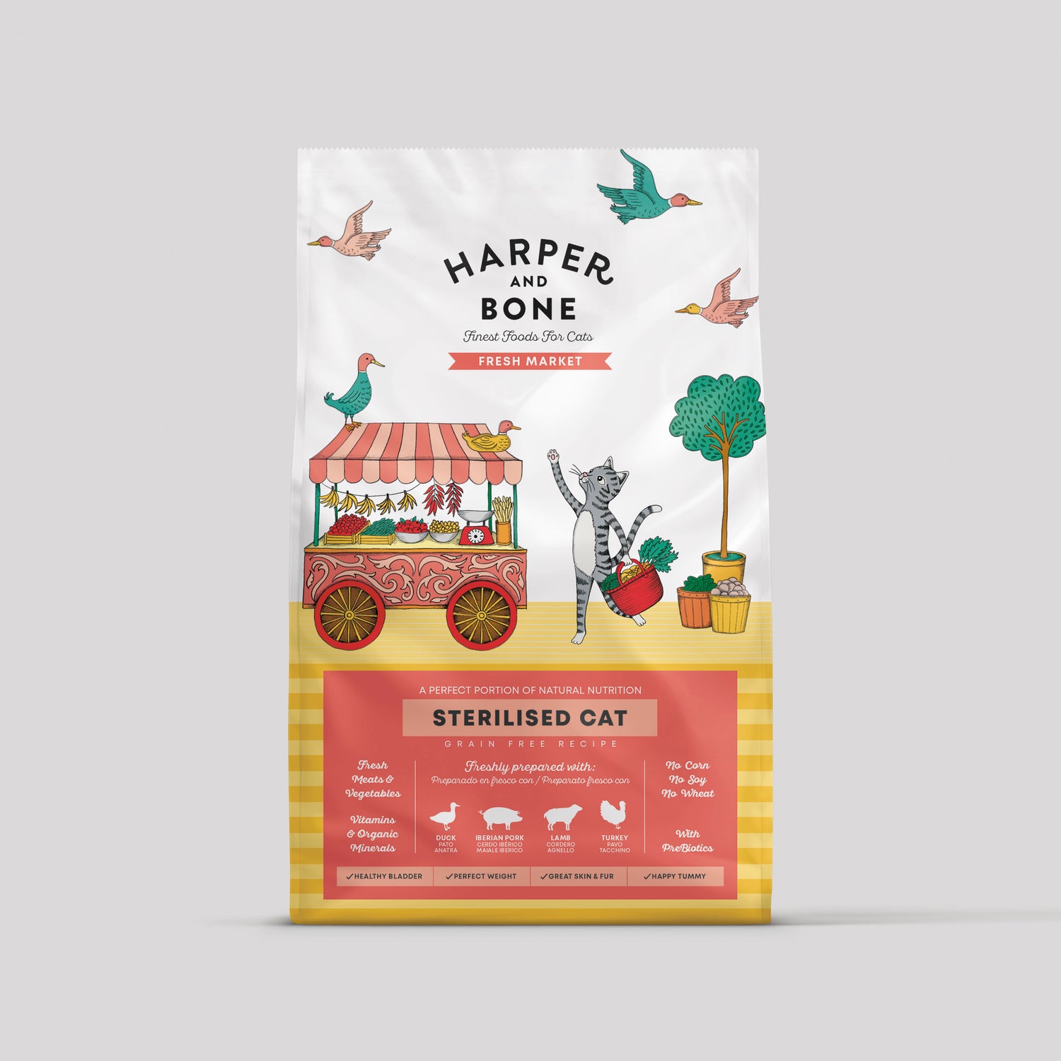 Harper & Bone Sterilised Cat Fresh Market dry food for neutered cats