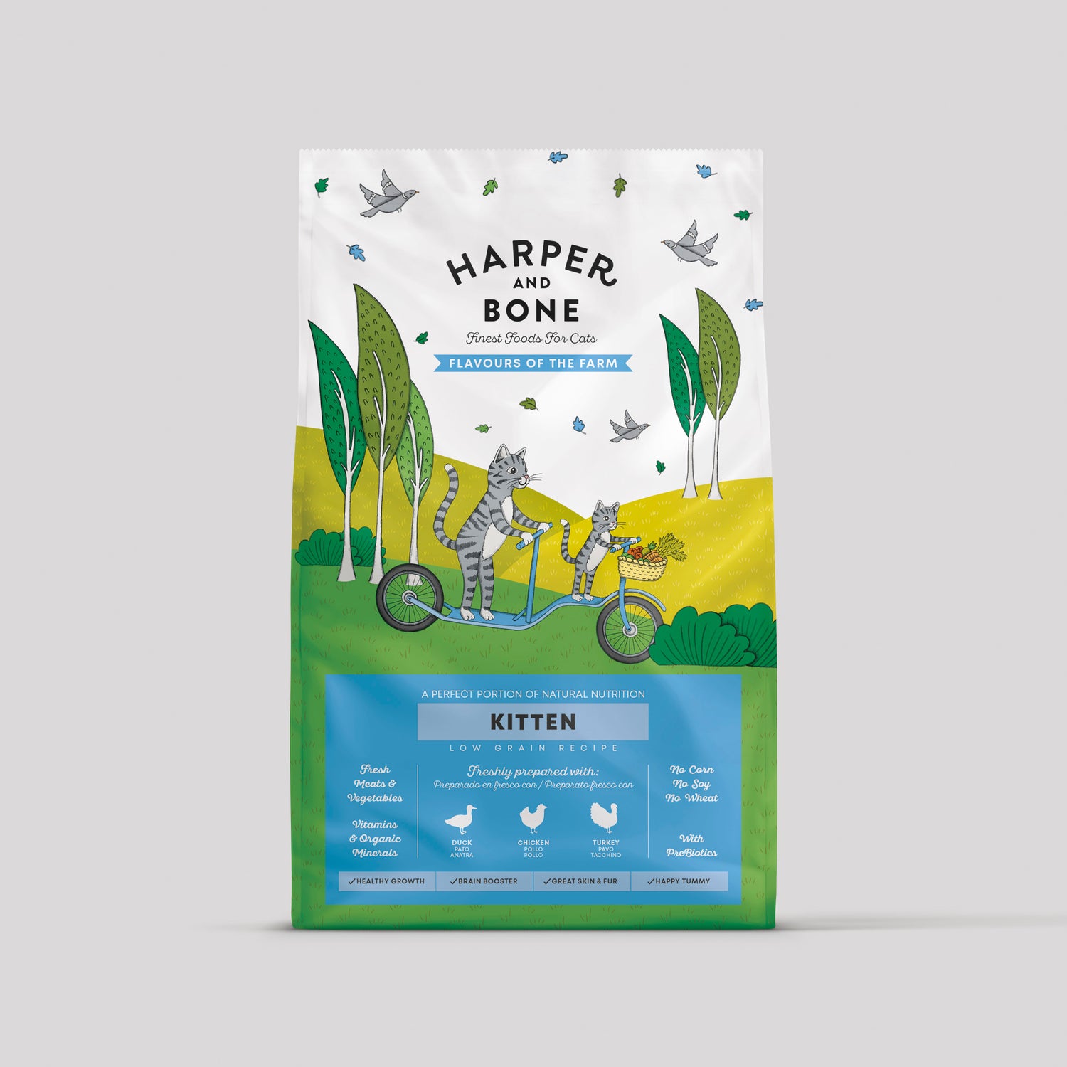 Harper & Bone Kitten Flavours of the Farm per gattini
