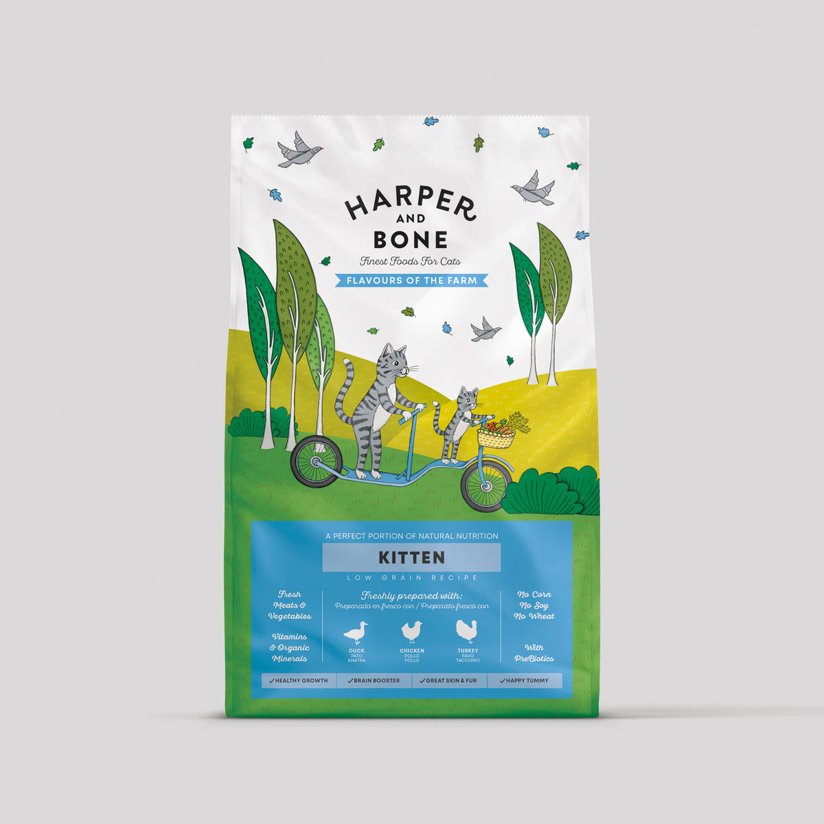 Harper & Bone Kitten Flavours of the Farm per gattini
